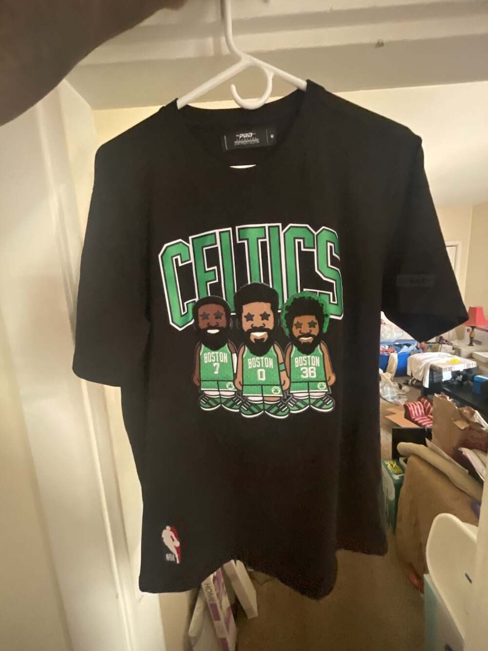 Pro Standard Boston Celtics Caricature Trio Embroidered T-Shirt